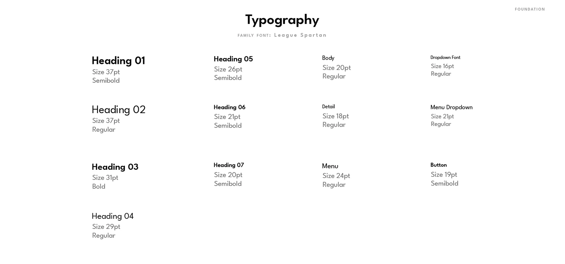 Foundation — Typography