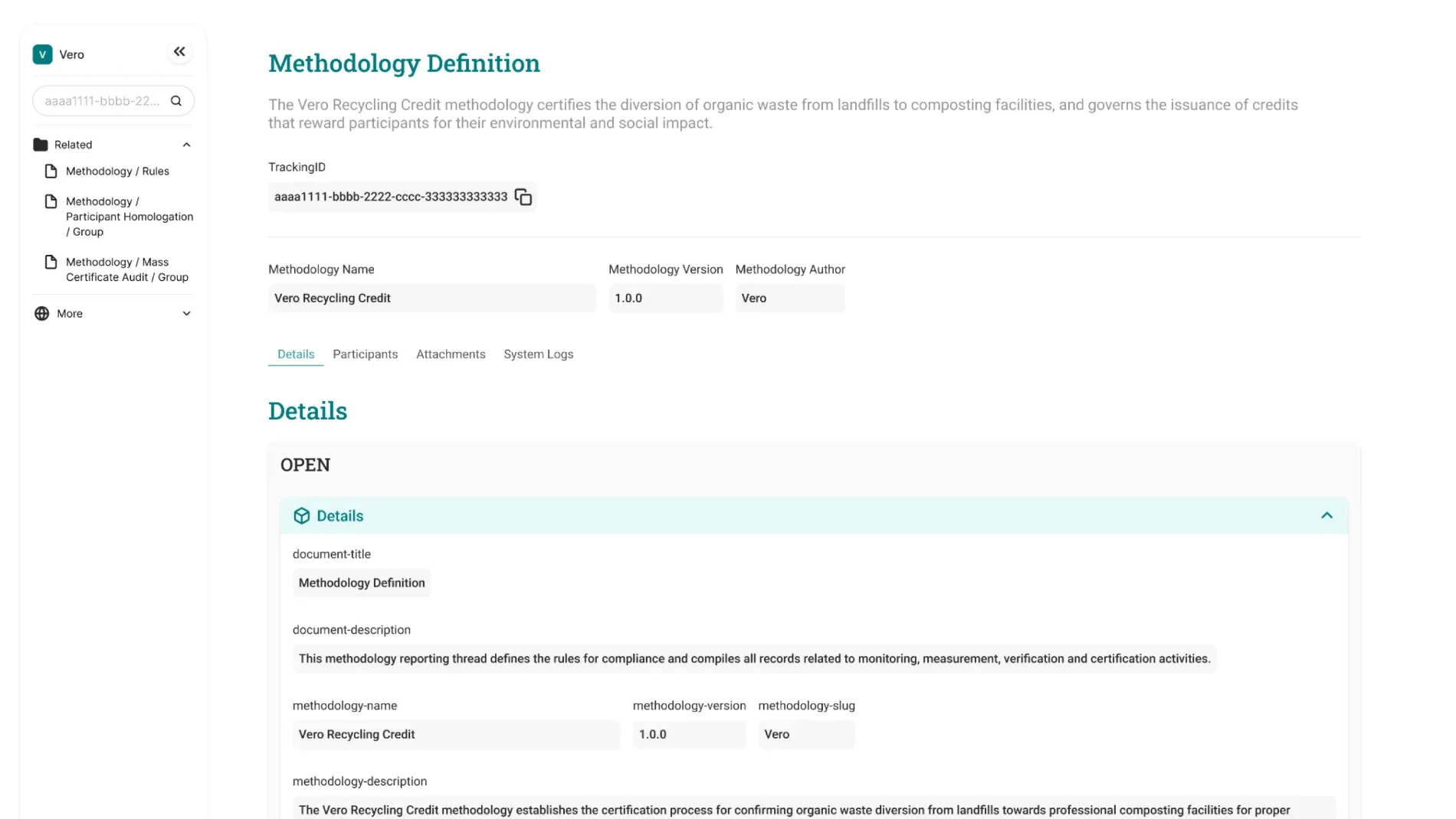 illustrative / folder-style navigation, Methodology Definition