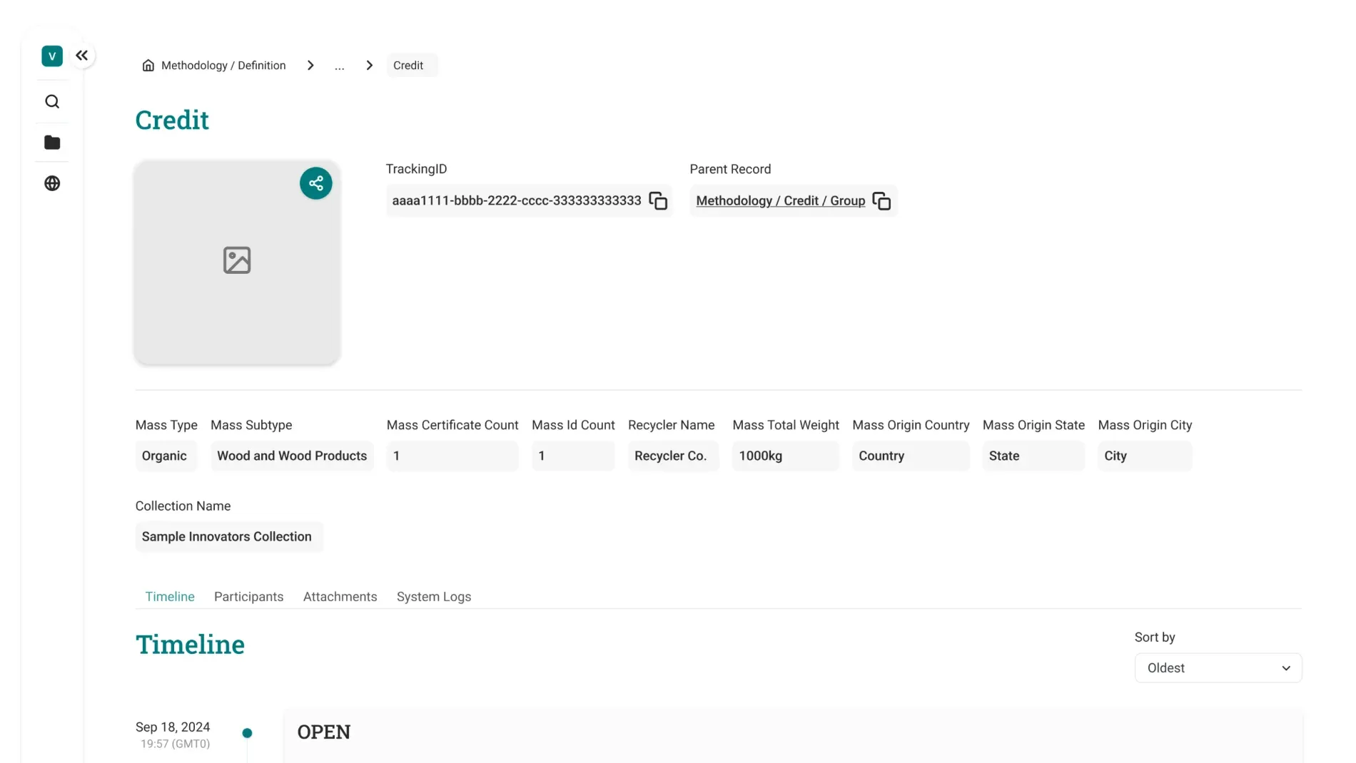 illustrative / Credit record with NFT artwork